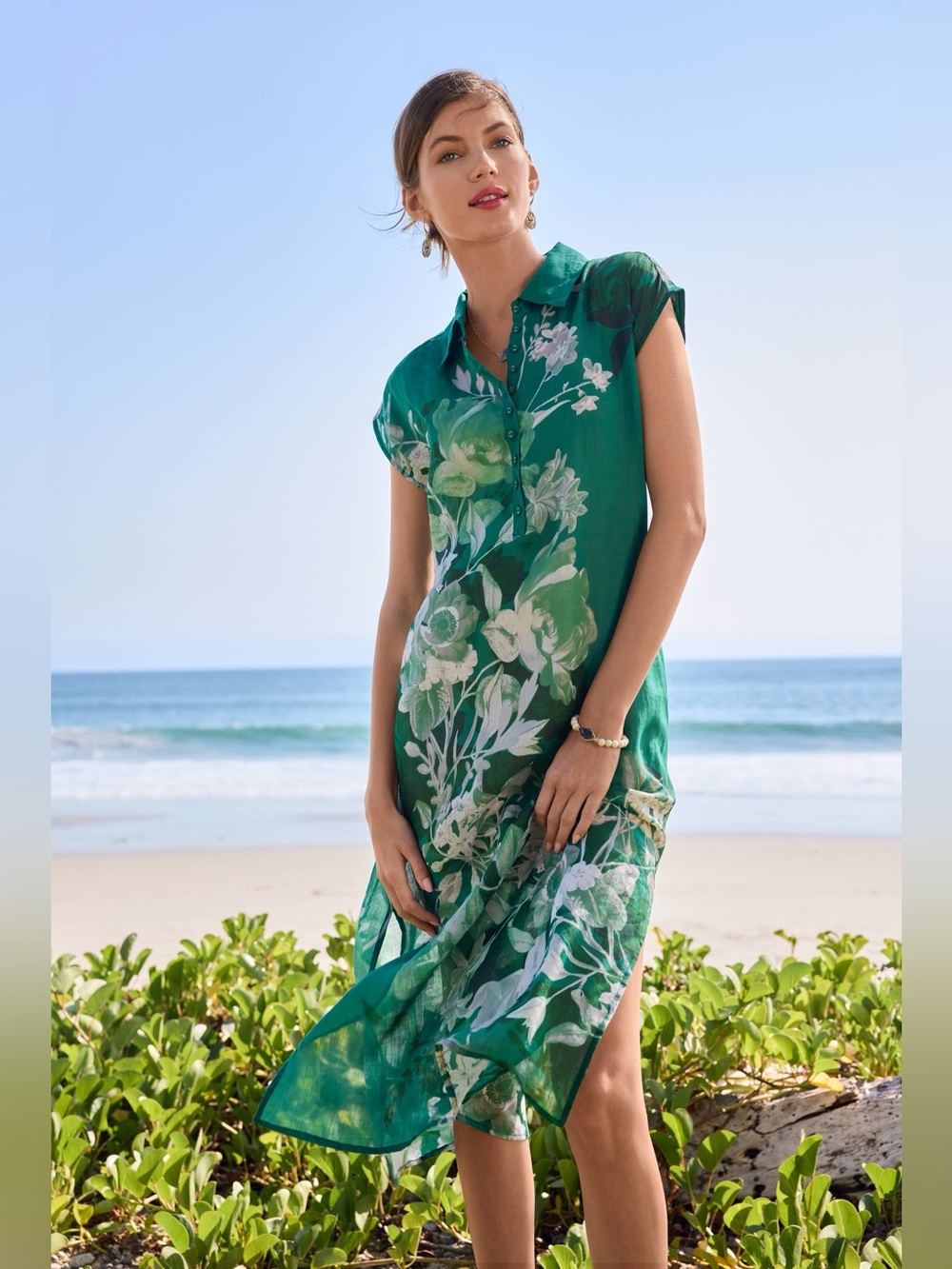 NWT JOHNNY WAS DOLMAN SHIRT DRESS
